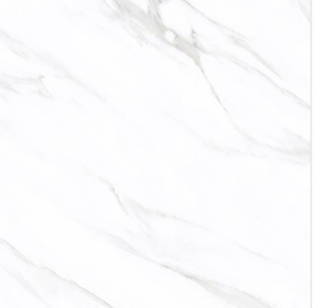 Carrara White 60x60cm Pearl Marble Effect Polished Porcelain Wall and Floor Tile
