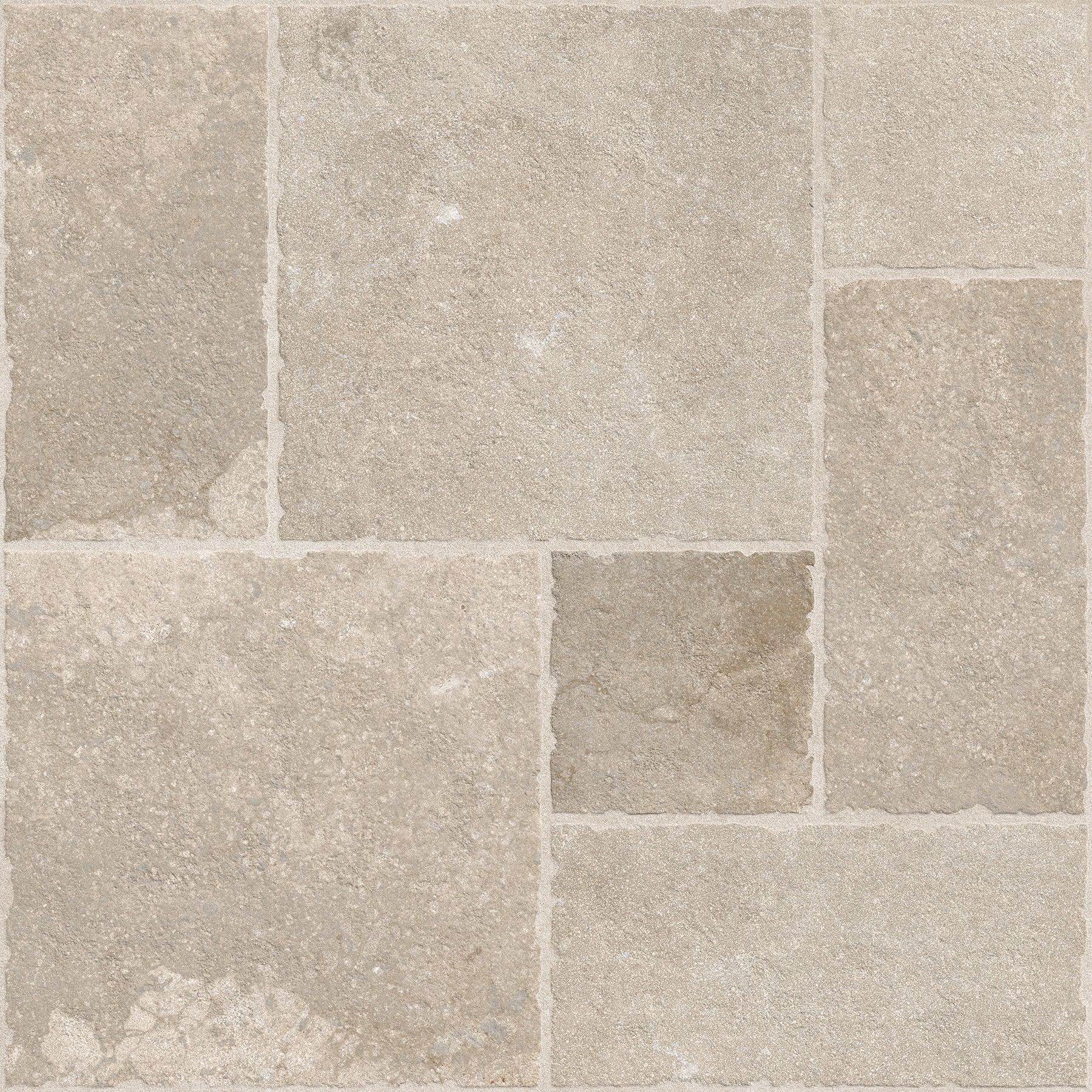 Portland Cream Flagstone Effect Matt Full Body Porcelain Wall Floor Tile