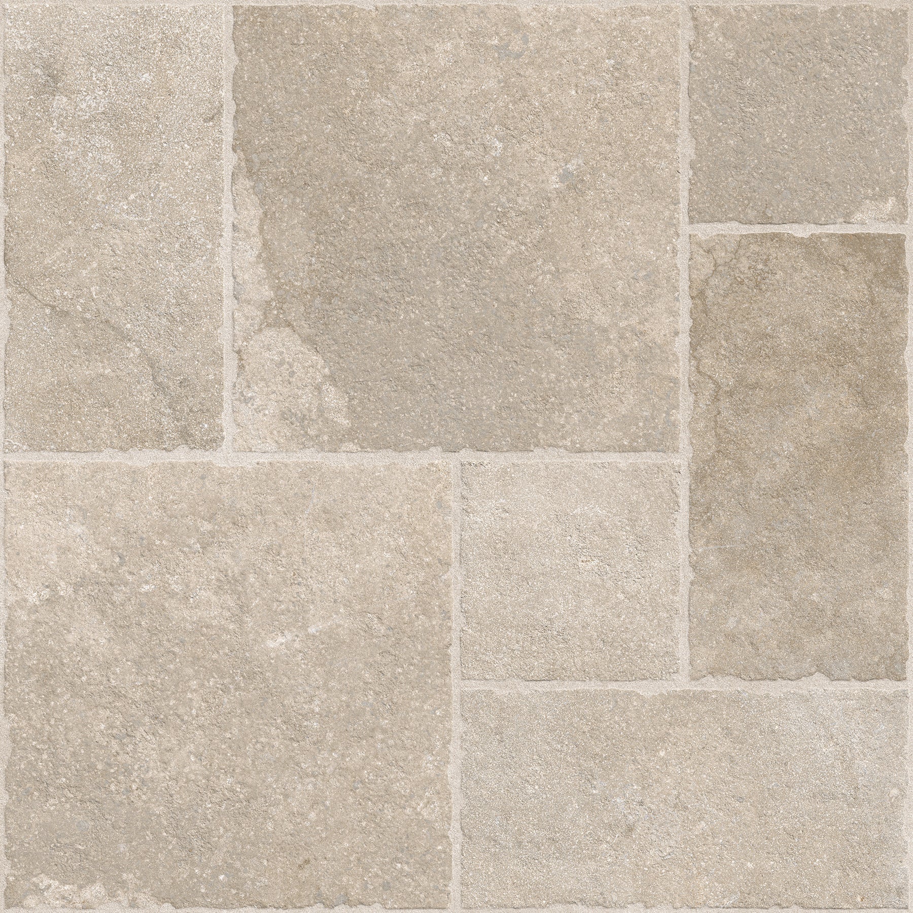 Portland Cream Flagstone Effect Matt Full Body Porcelain Wall Floor Tile