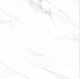 Carrara White 60x60cm Pearl Marble Effect Polished Porcelain Wall and Floor Tile