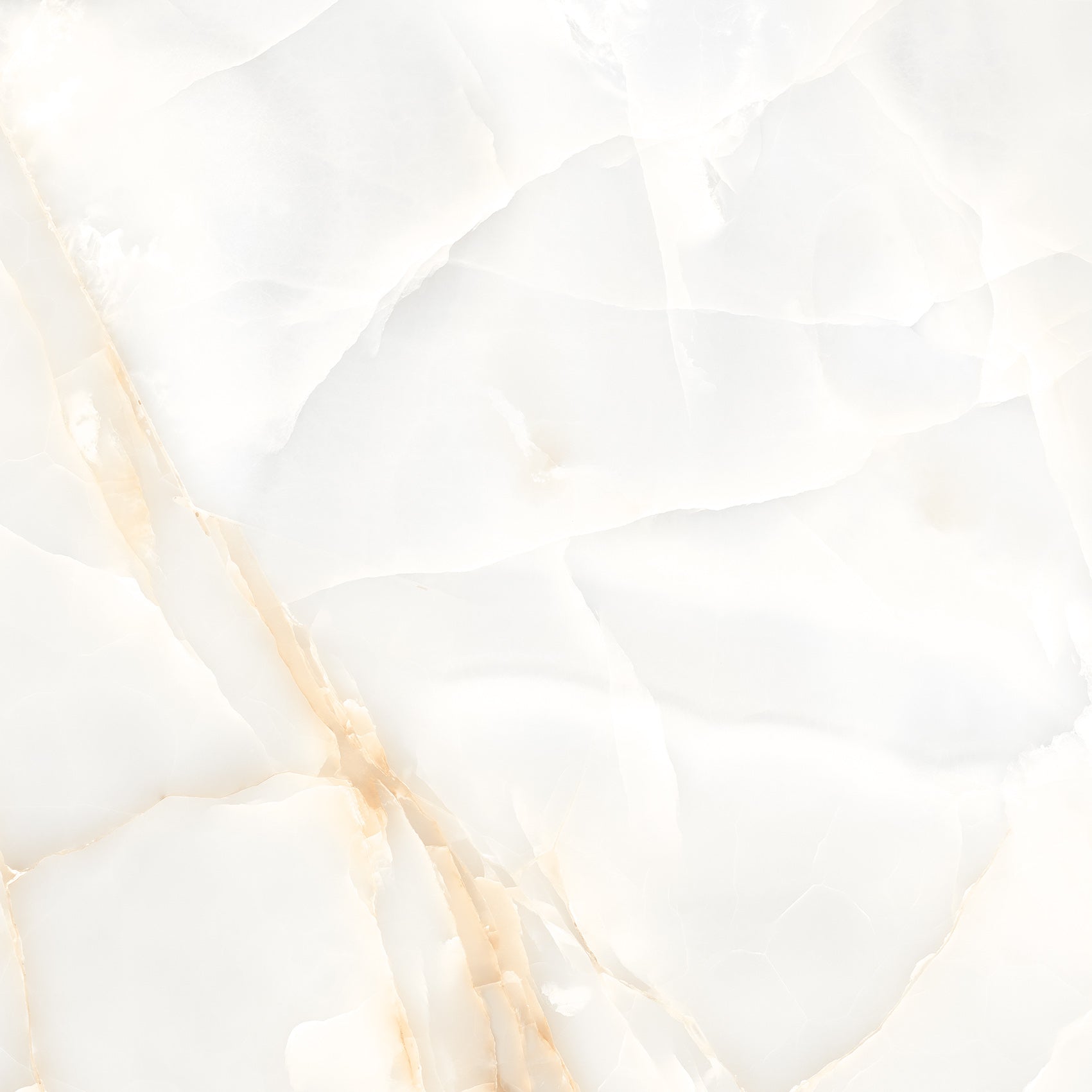 Persian Onyx Gold White Glossy Porcelain Tiles 60x60cm Wall & Floor Tile