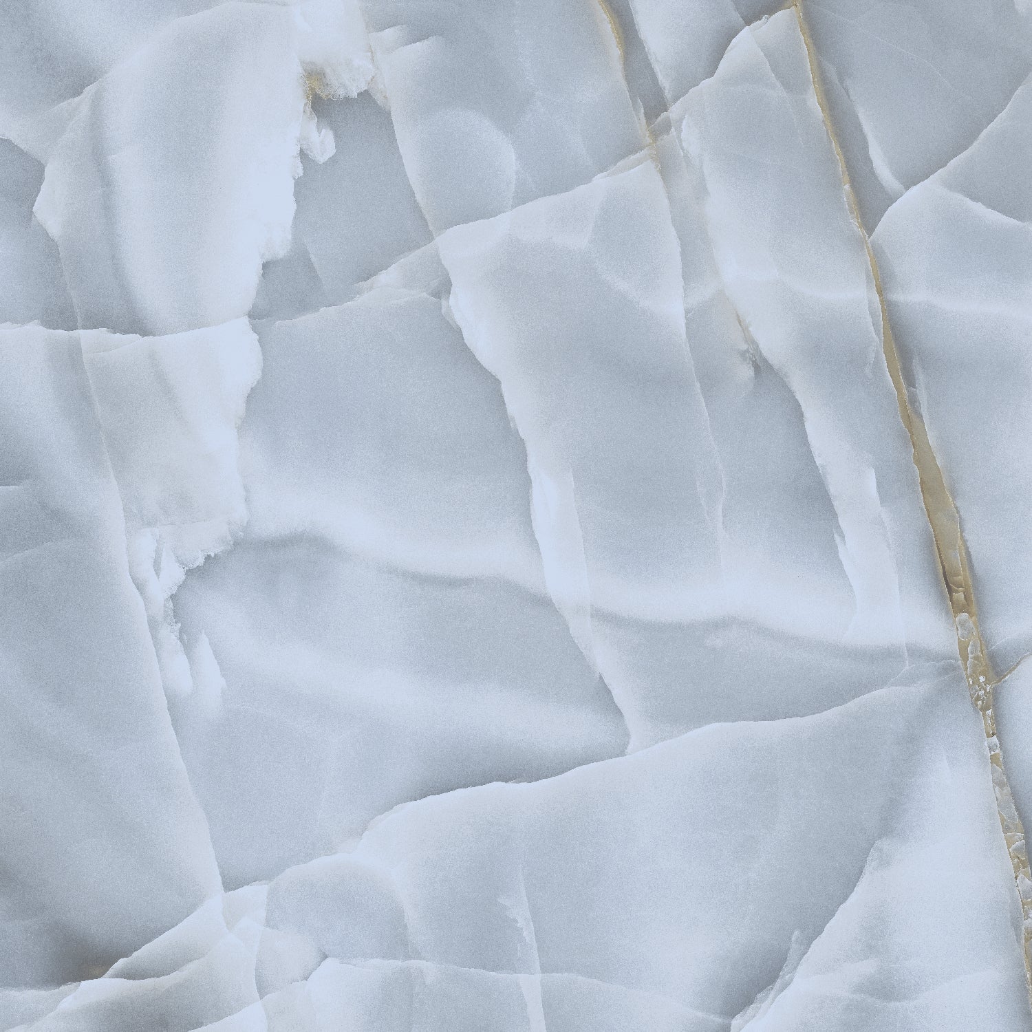 Persian Onyx Gold Blue Glossy Porcelain Tiles 60x60cm Wall & Floor Tile