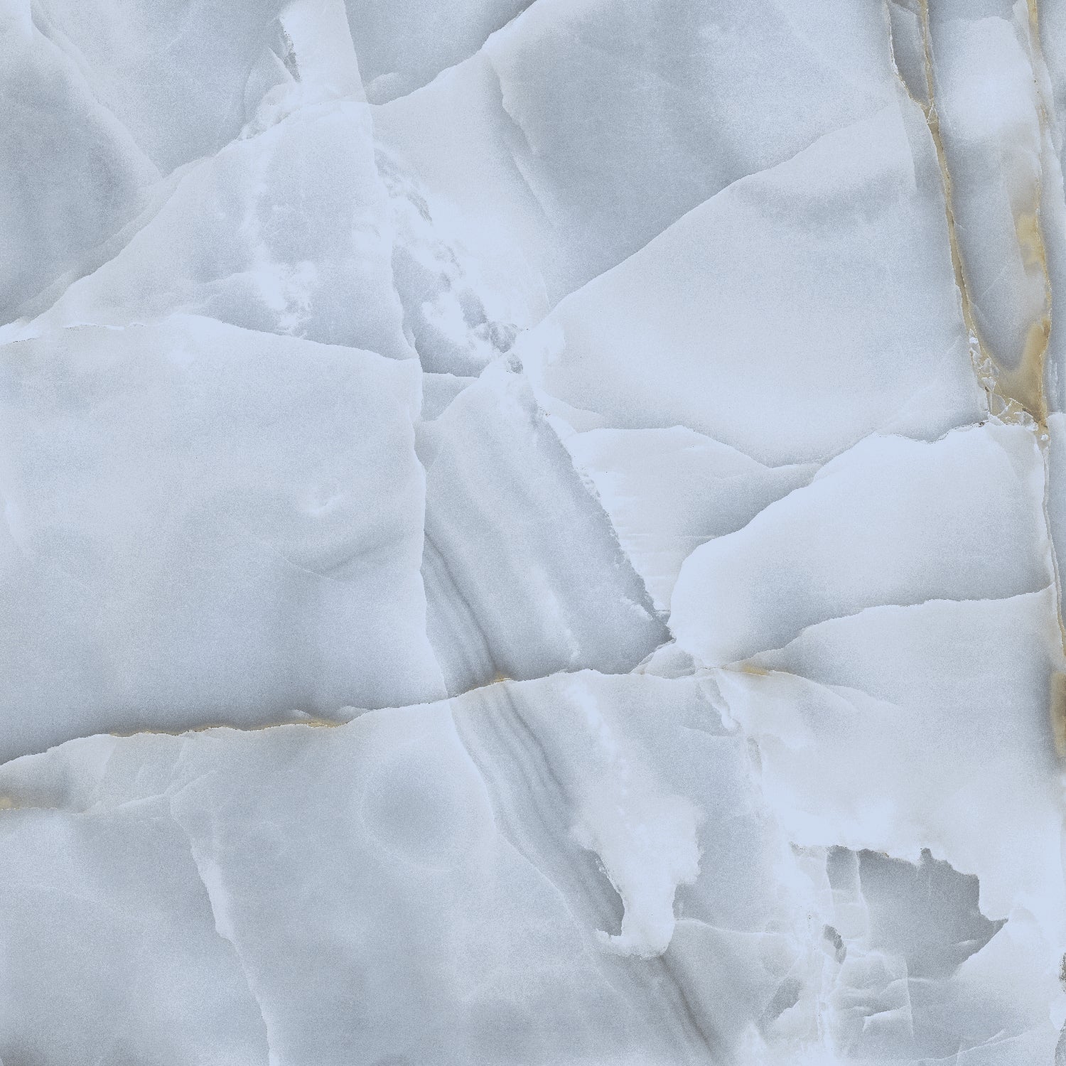 Persian Onyx Gold Blue Glossy Porcelain Tiles 60x60cm Wall & Floor Tile