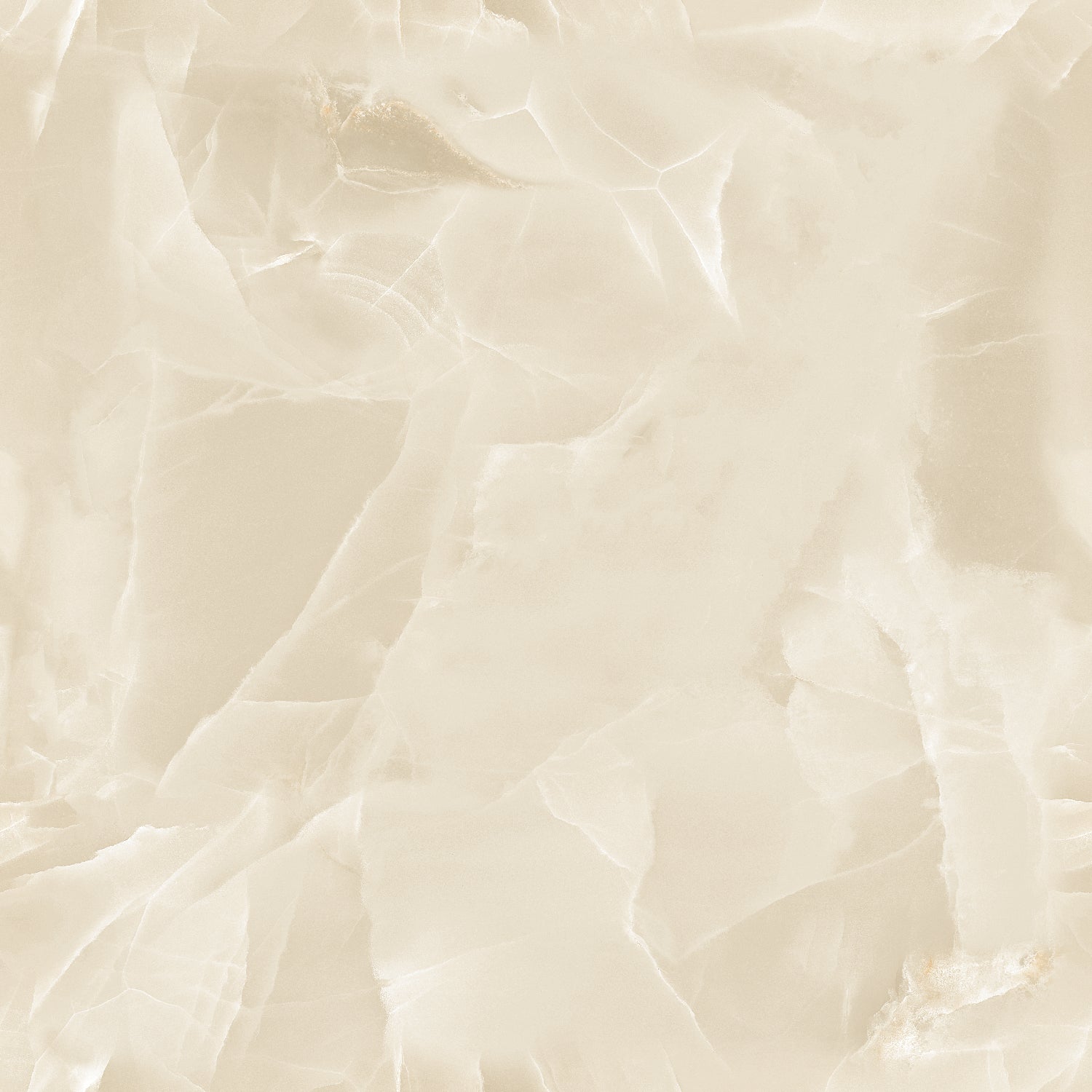 Onyx Cream Marble Effect Polished Porcelain 60x60cm Wall and Floor Tile