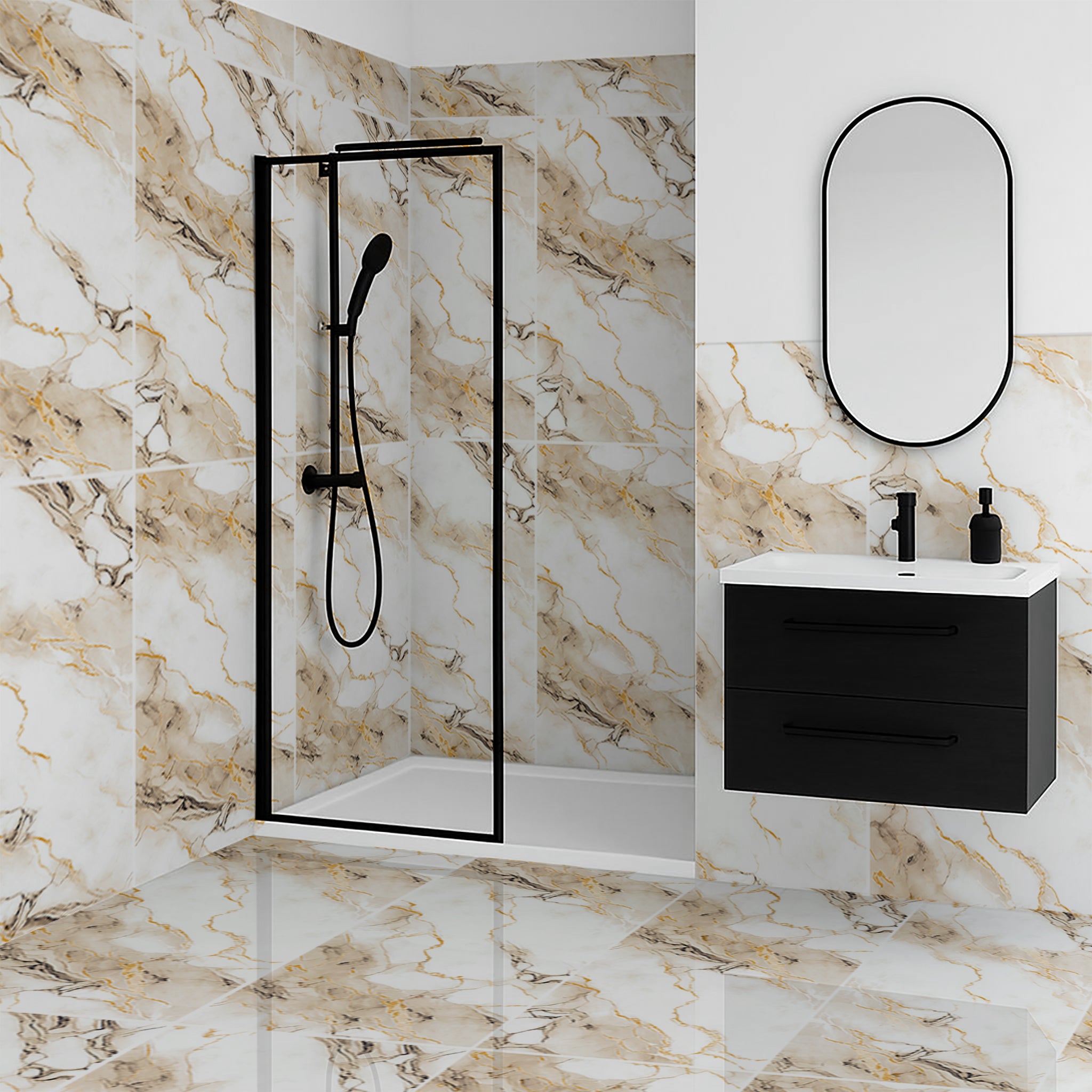 Afyon Gold Polished 60x120cm Porcelain Wall and Floor Tile