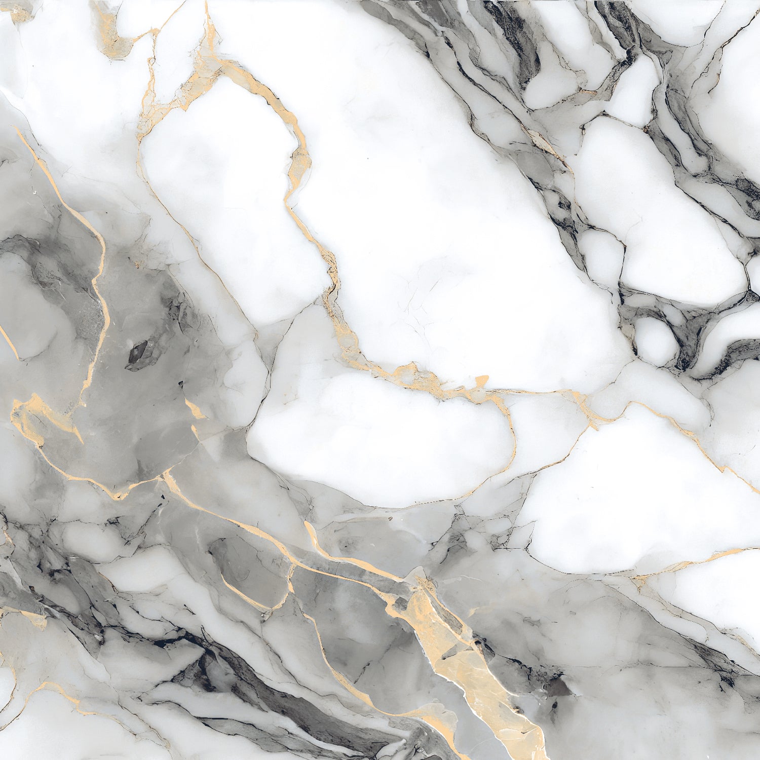 Afyon Grey Gold Polished 60x60cm Porcelain Wall and Floor Tile