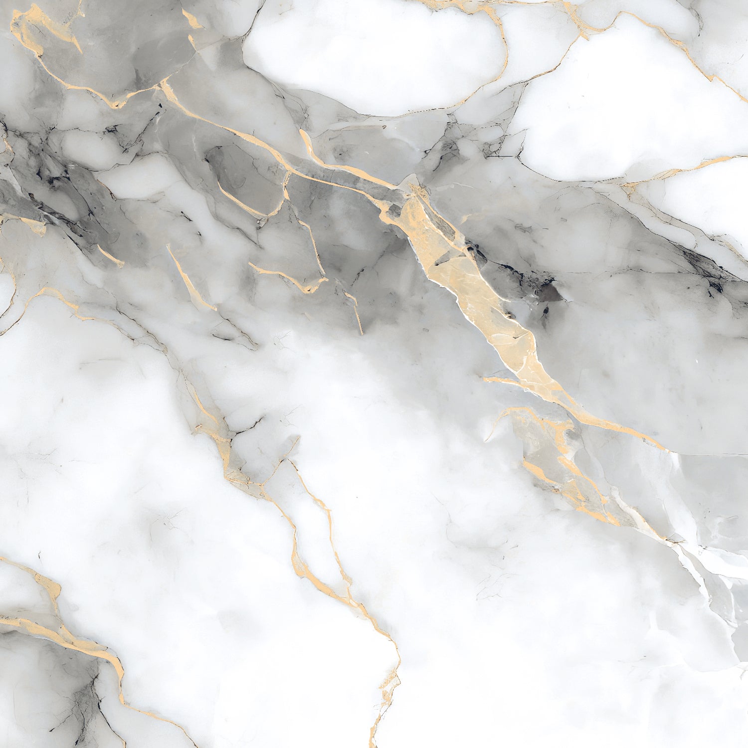 Afyon Grey Gold Polished 60x60cm Porcelain Wall and Floor Tile