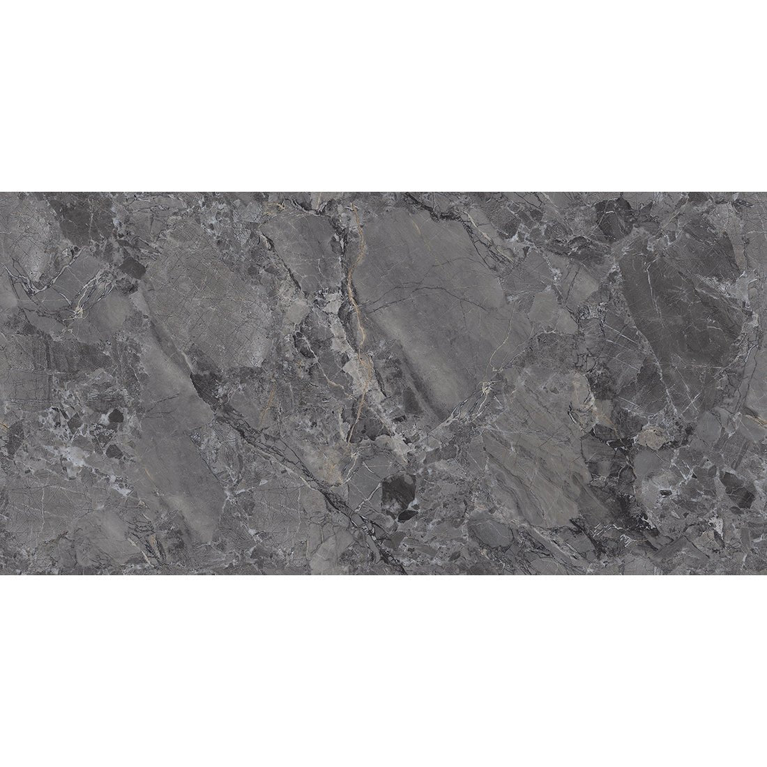 Alhambra Black Matt Anti - Slip Porcelain 60x120cm Kitchen Bathroom Wall Floor Tiles - TILES Paradise