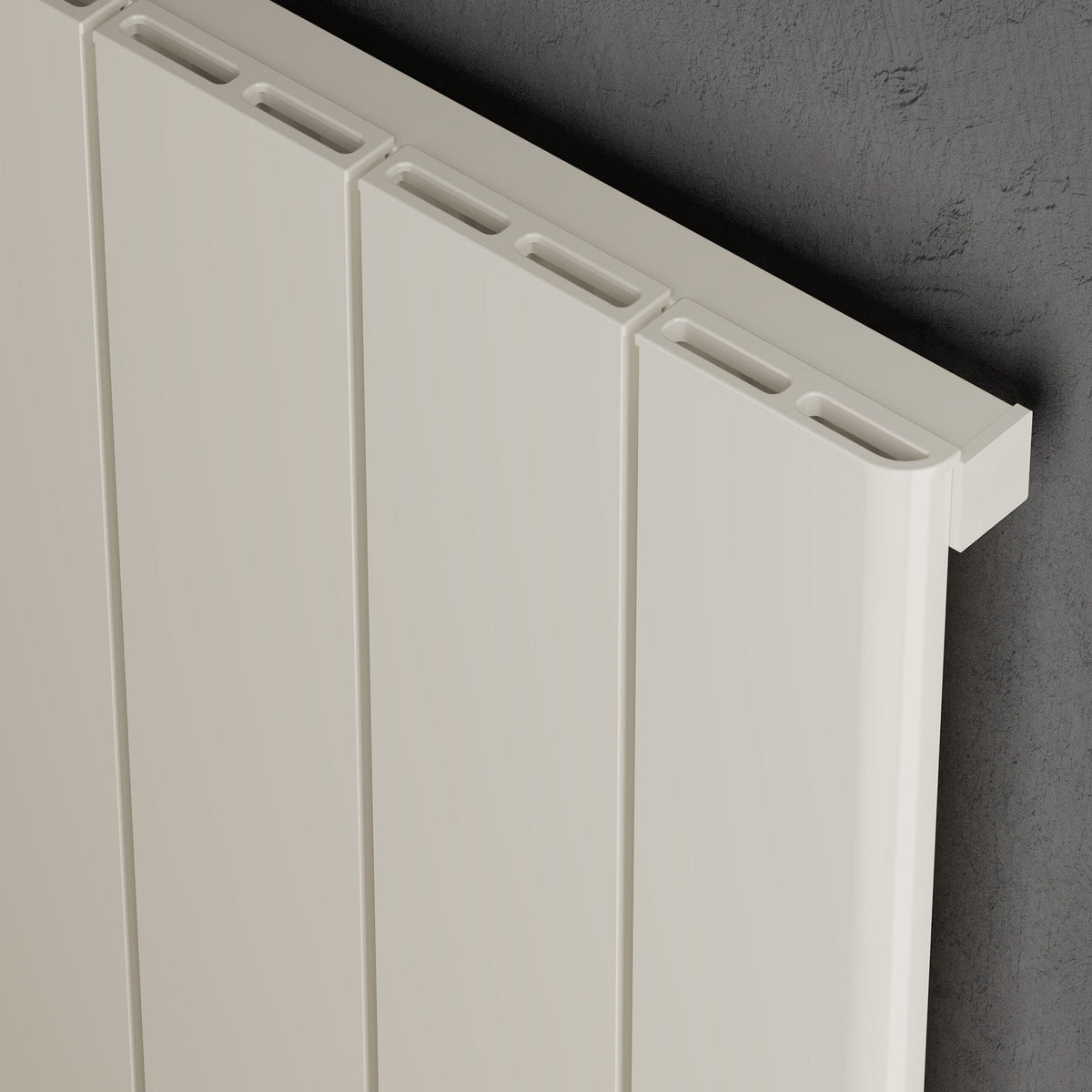 Allora White Horizontal Aluminium Radiator – Single Panel – 580x1040mm