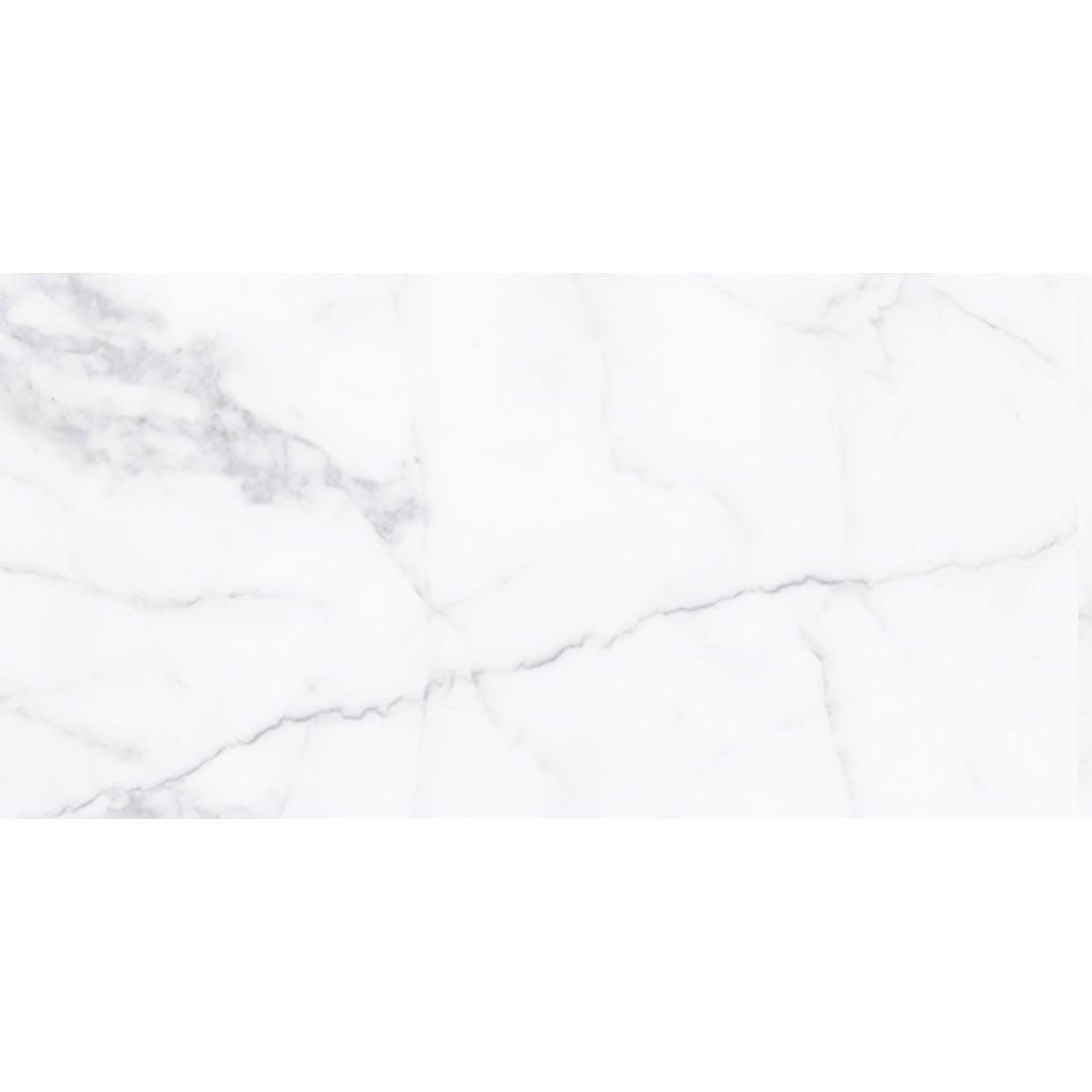 Alpi White Marble Effect Polished Porcelain Wall & Floor Tile 30x60cm - TILES Paradise