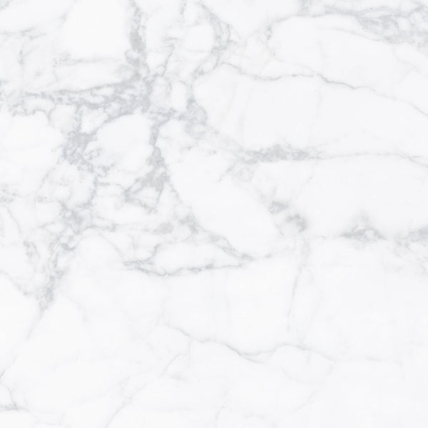 Alpi White Marble Effect Polished Porcelain Wall & Floor Tile 60x60cm