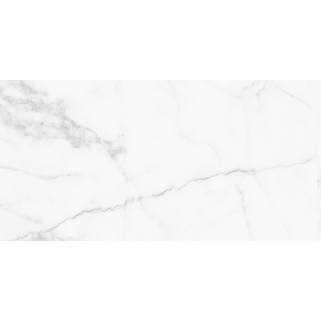 Alpi White Marble Effect Polished Porcelain Tile 30x60cm