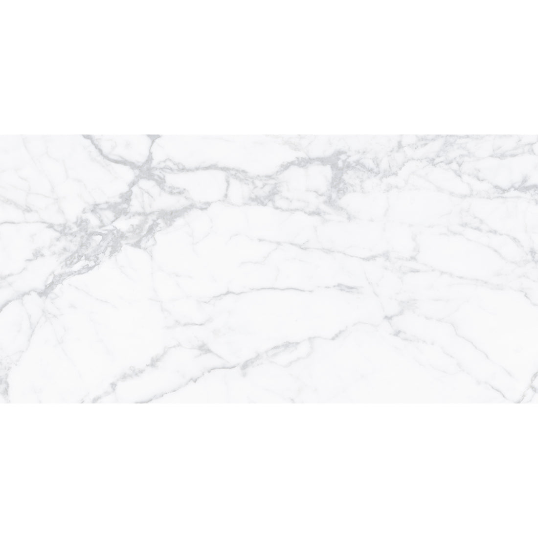 Alpi White Marble Effect Polished Porcelain Tile 60x120cm