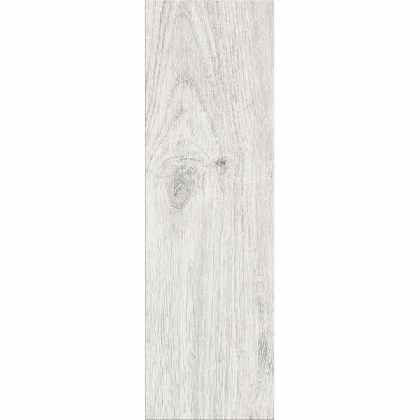 Alpine Wood Effect Matt White 18.5x59.8cm Porcelain Wall and Floor Tile