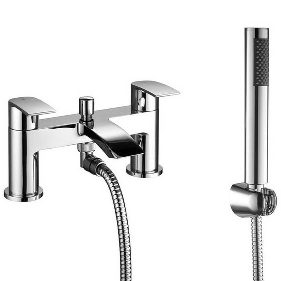 Arcella Chrome Curved Bath Shower Mixer Tap