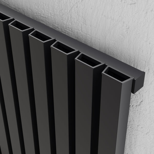 Ardea Grey Horizontal Aluminium Radiator – Double Panel – 580x404mm