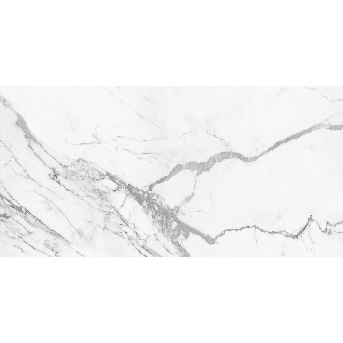 Artico White Marble Effect Semi Polished Porcelain Wall & Floor Tile 60x120cm - TILES Paradise