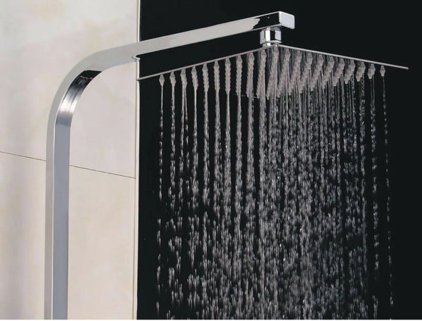 Artiq Streamline 300mm Chrome Thermostatic Shower Set – Twin Head Rainfall & Handheld, Anti-Scald Bar Valve, Adjustable Rail