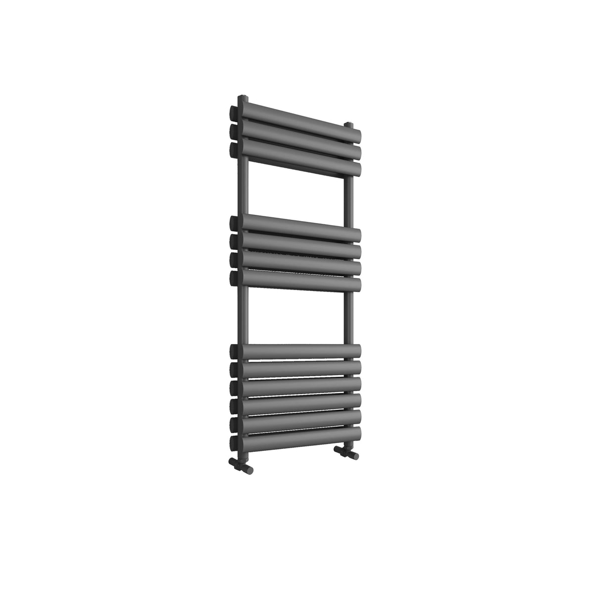 Asola Anthracite Grey Double Oval Tube Heated Towel Rail – 1200x500mm