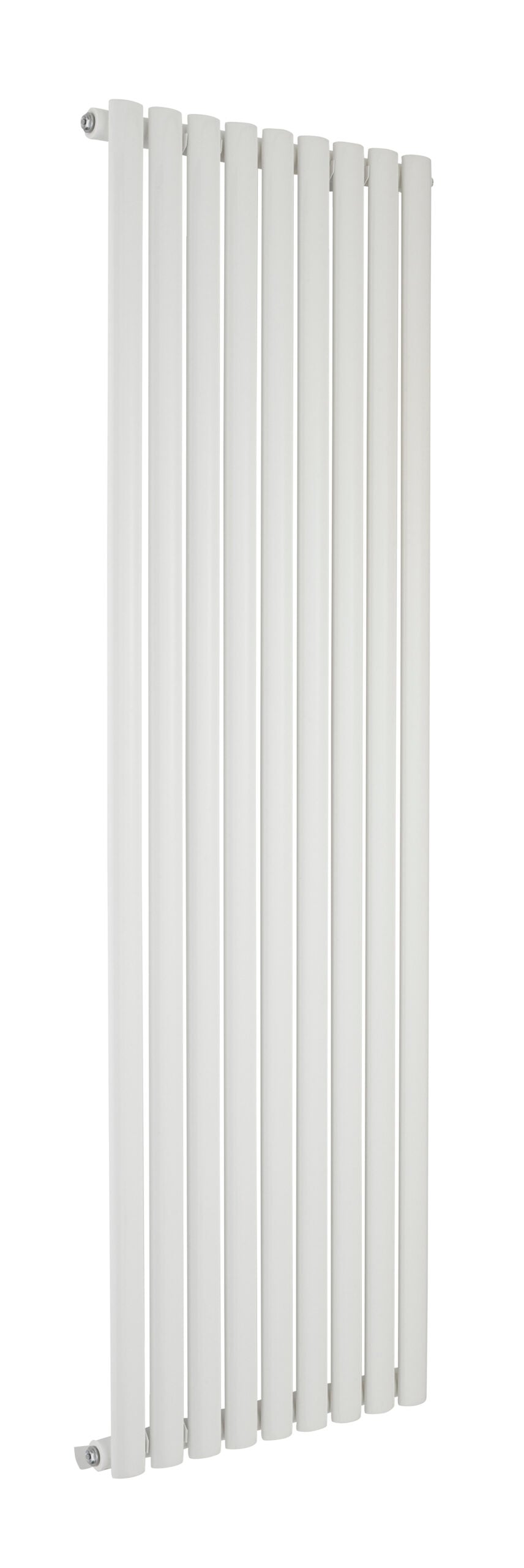 Asola White Vertical Oval Tube Designer Radiator – Single Panel