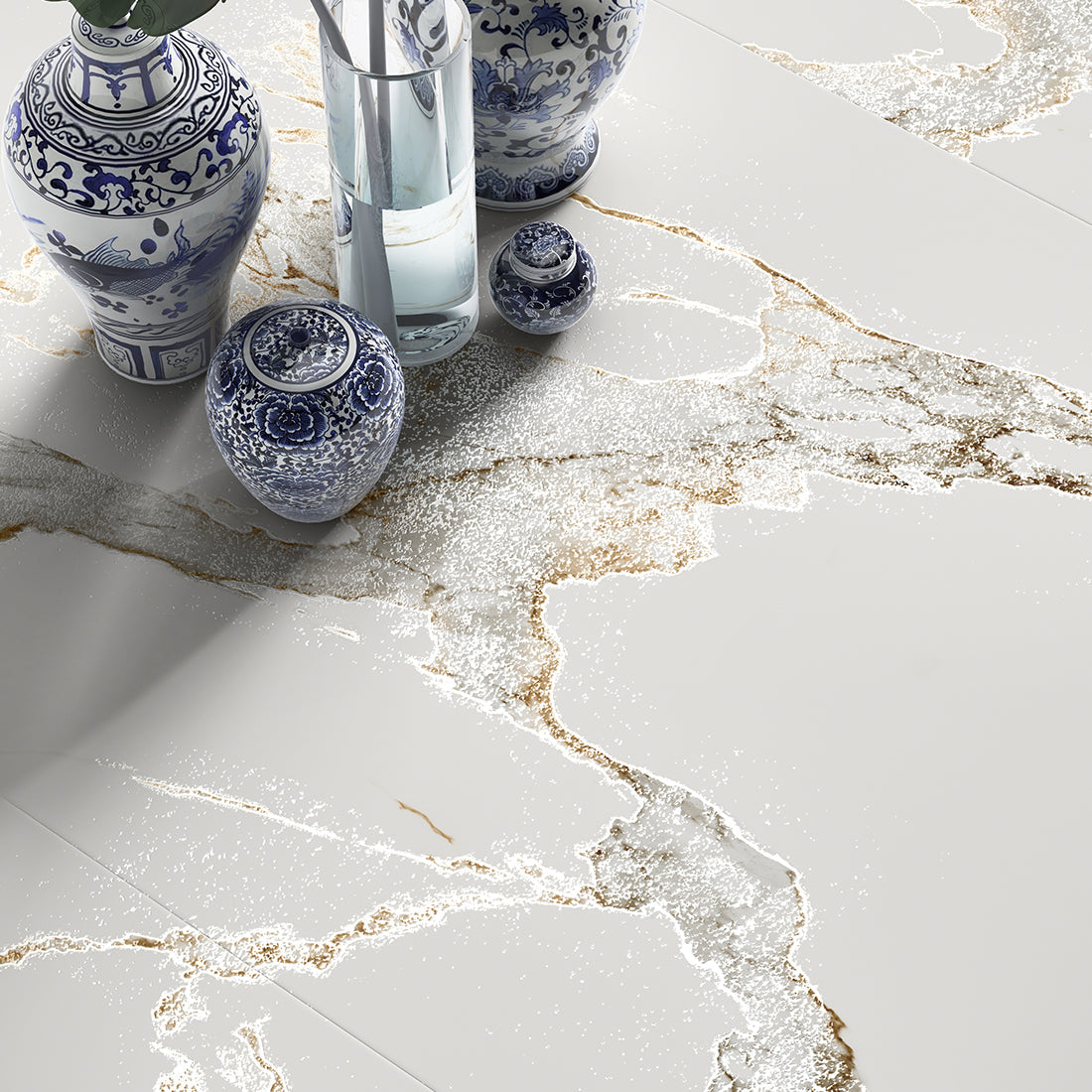 Athos Gold Marble Effect Anti Slip Matt 60x60cm Porcelain Wall & Floor Tile