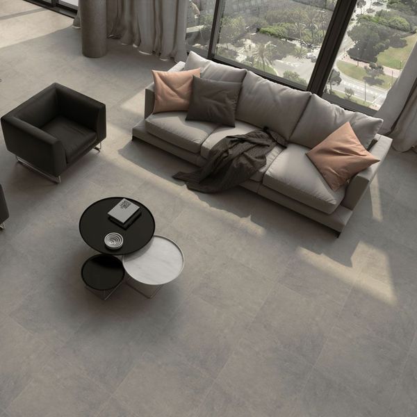 Aztec Charcoal Grey Matt Concrete Effect 60x60cm: Modern Aesthetics ...