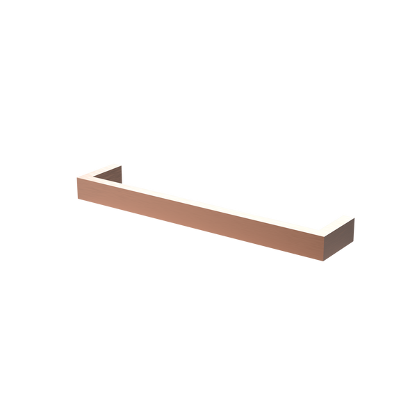 Barra Brushed Bronze 12V Single Bar Electric Towel Rail – 450mm