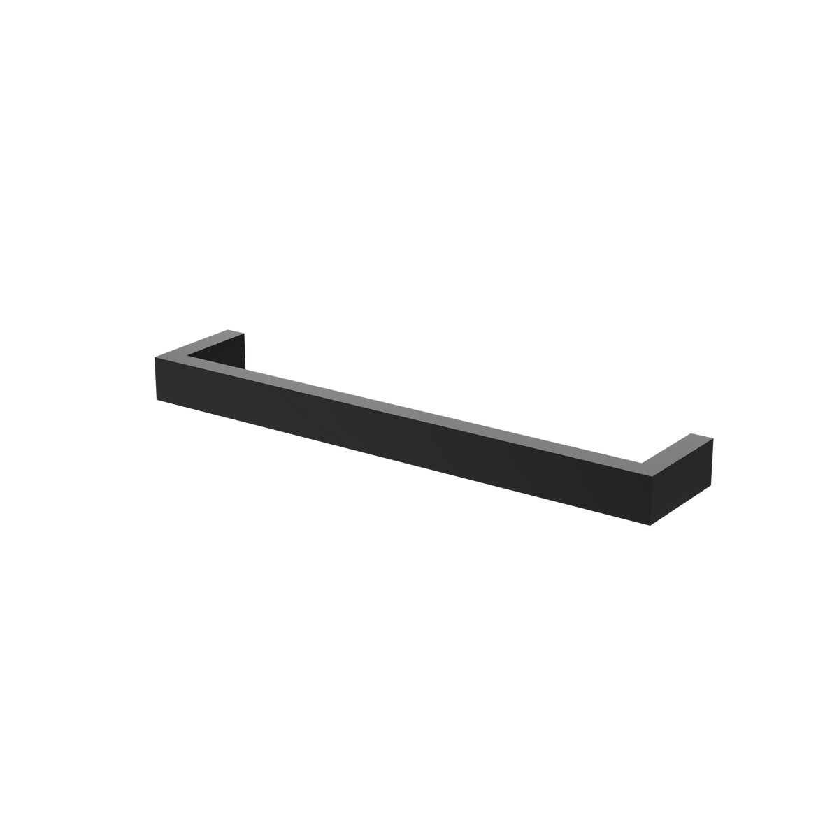 Barra Matt Black 12V Single Bar Electric Towel Rail