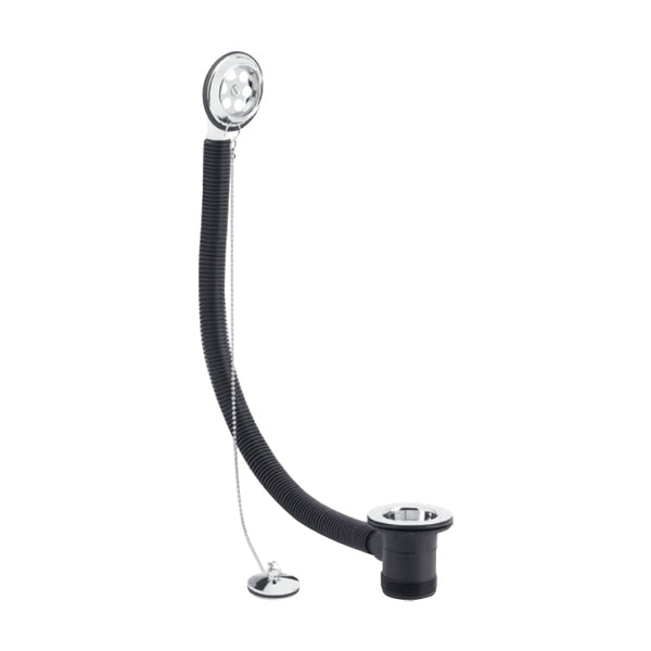 Bath Waste & Overflow with Plug & Chain – Chrome