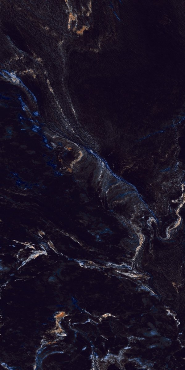 Blue Milkyway Marble Effect Polished Porcelain Tile 60x120cm - TILES Paradise