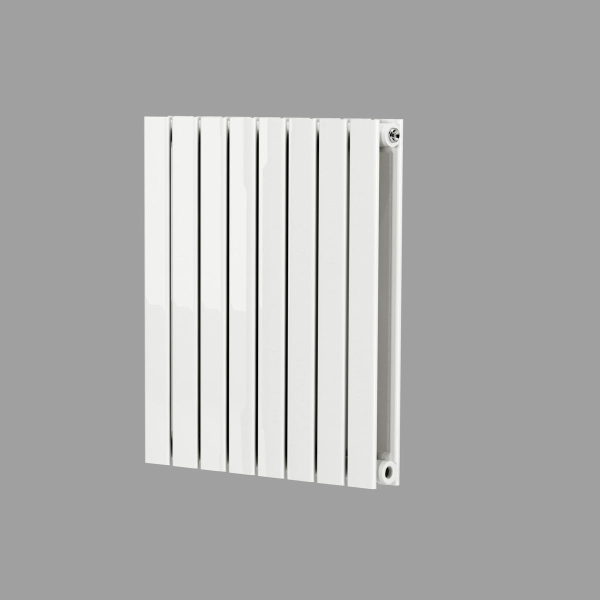 Bosca White Horizontal Designer Radiator – Double Panel – 600x770mm