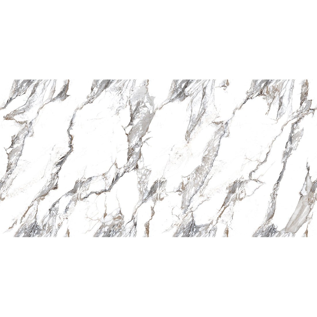 Calacatta Borghini Marble Effect 60x120cm Grey Matt Anti Slip Porcelain Wall and Floor Tile - TILES Paradise
