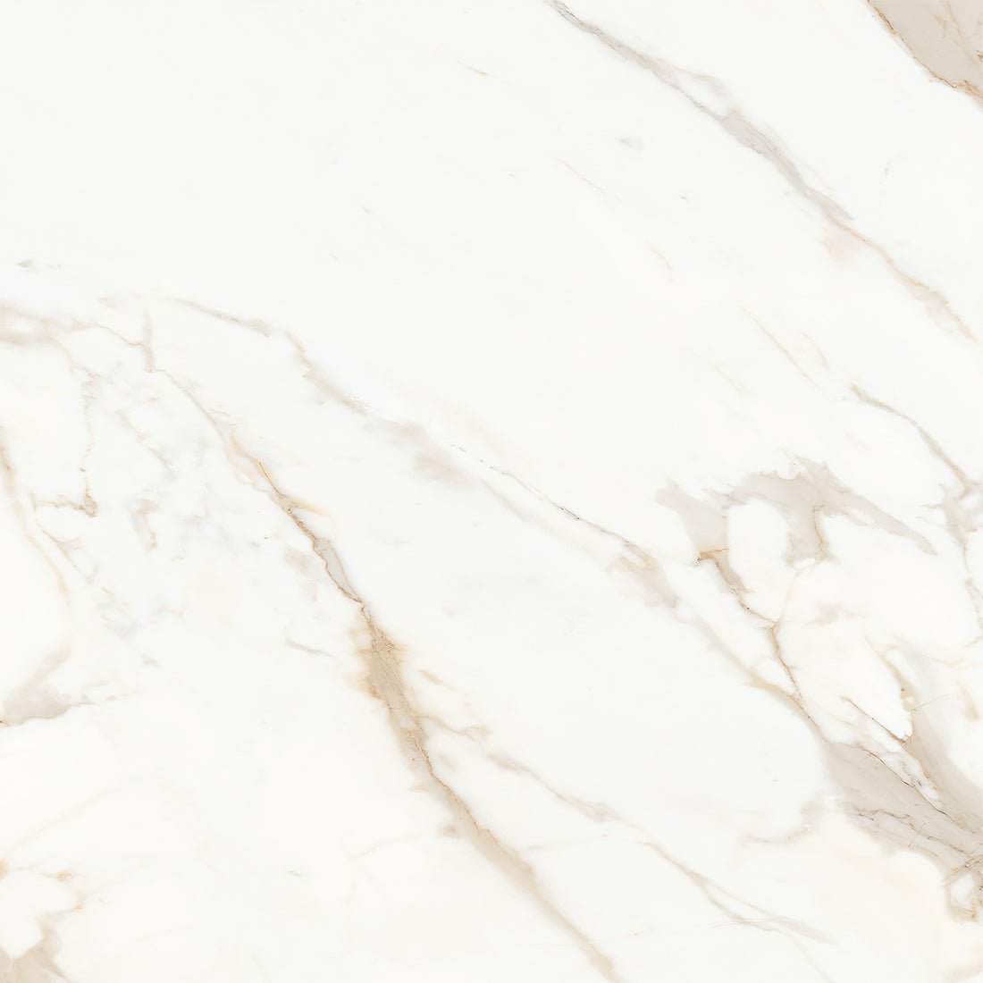 Calacatta Cremino Beige Marble Effect Polished Porcelain Wall & Floor Tile 60x60cm - TILES Paradise