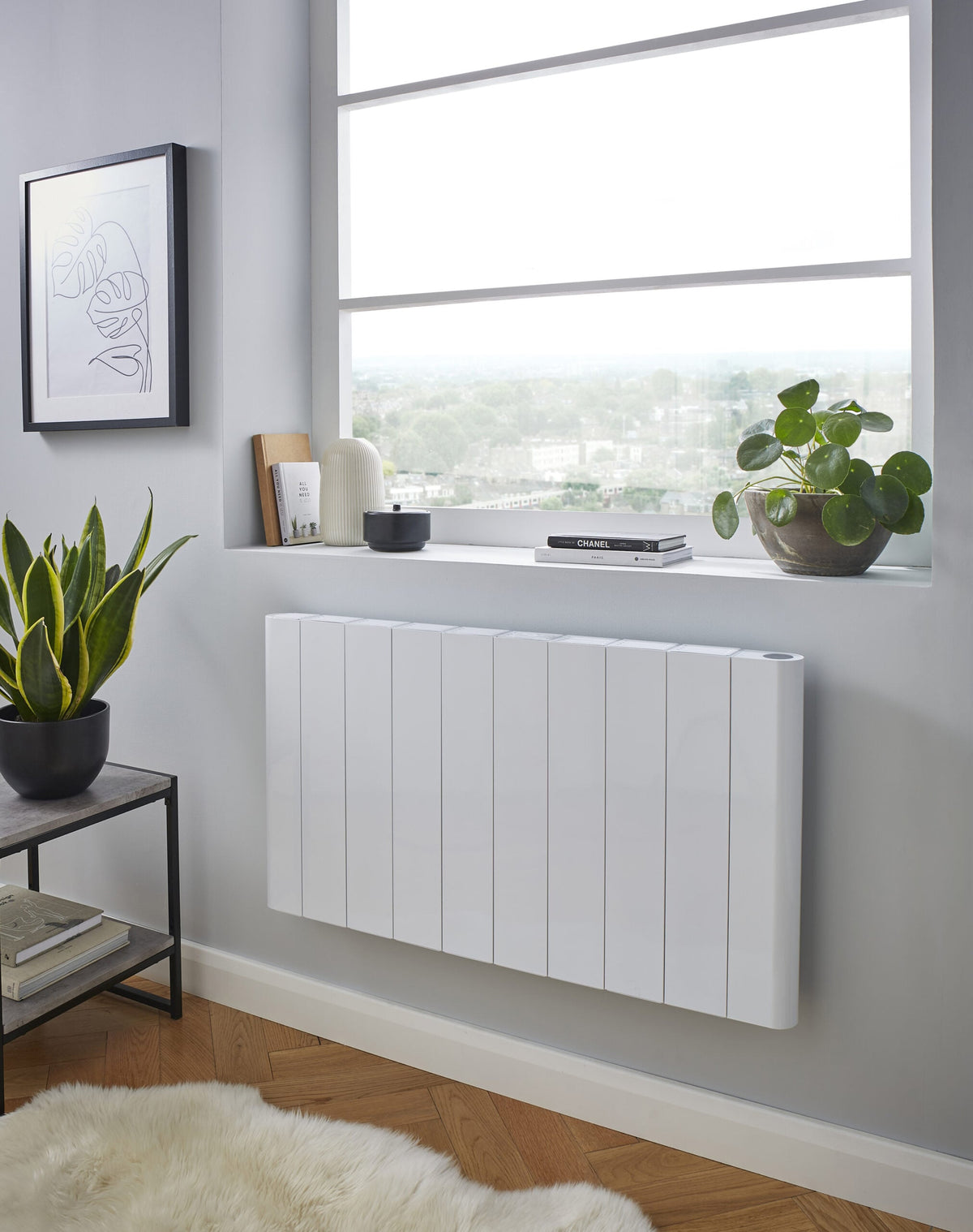 Calora White Horizontal Smart Electric Radiator