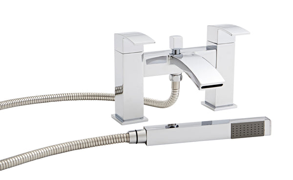 Calvera Chrome Square Bath Shower Mixer Tap