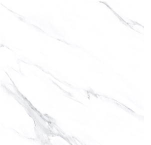 Carrara White 60x60cm Pearl Marble Effect Polished Porcelain Wall and Floor Tile - TILES Paradise