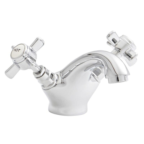 Clarenza Chrome Traditional Crosshead Mono Basin Mixer Tap