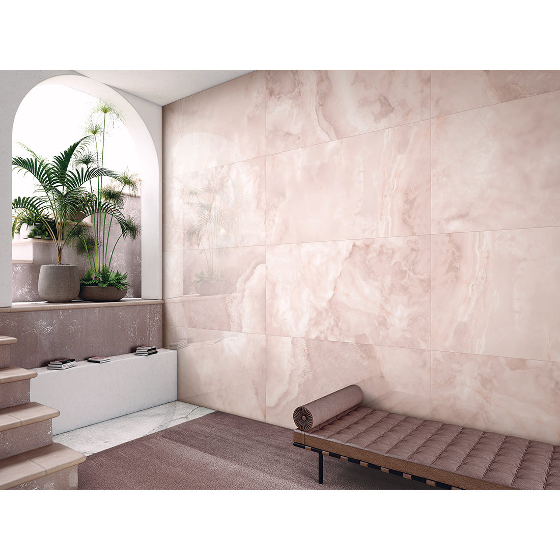Pallet Deal: 60 Tiles (43 sq.m) Dreamy Pink Porcelain 60x120cm Polished Wall & Floor Tile