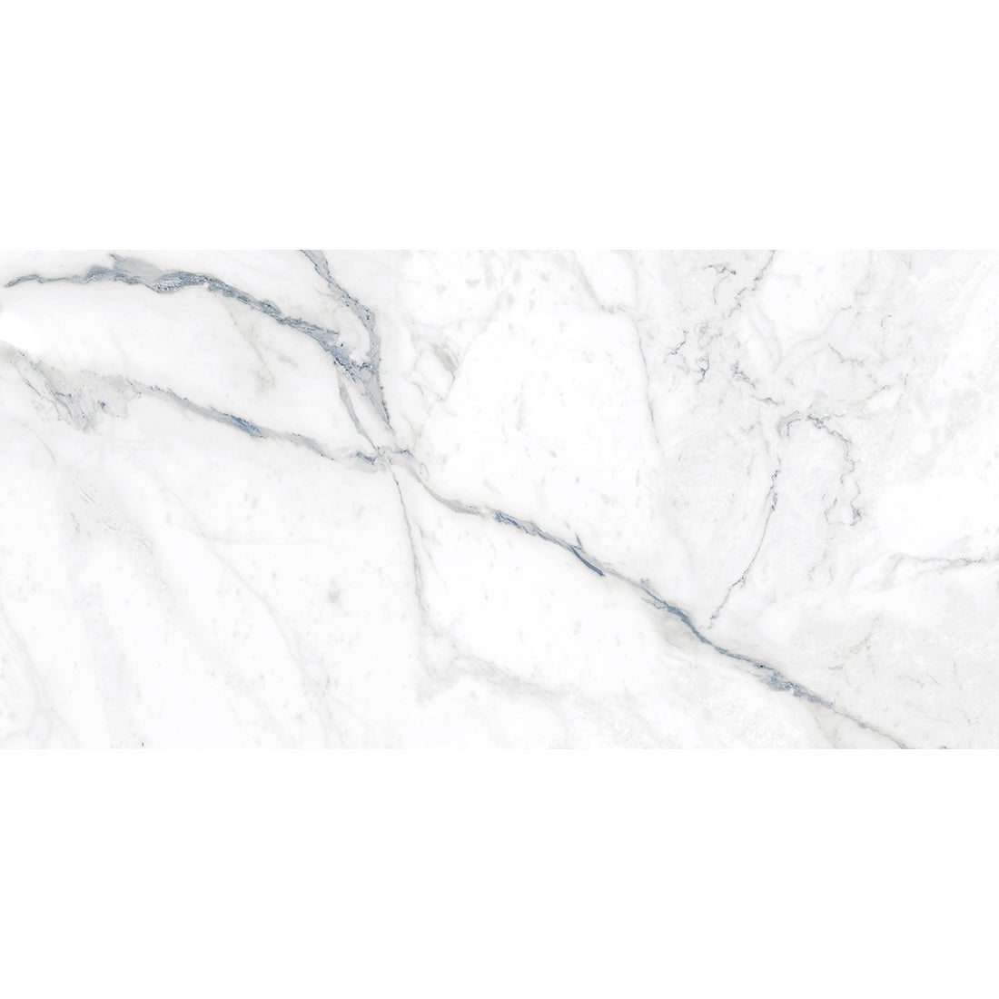 Crystal Blue Marble Effect 60x120cm Matt Antislip Porcelain Wall and Floor Tile - TILES Paradise