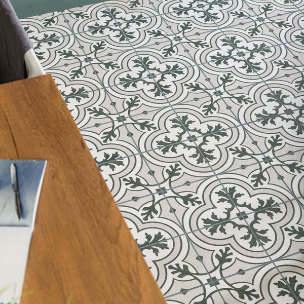 Twighlight Green Matt 45x45cm Patterned Ceramic Wall Floor Tiles