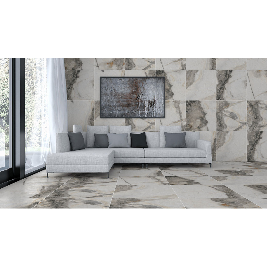 Manor Grey Matt 60x120cm Porcelain Wall & Floor Tile