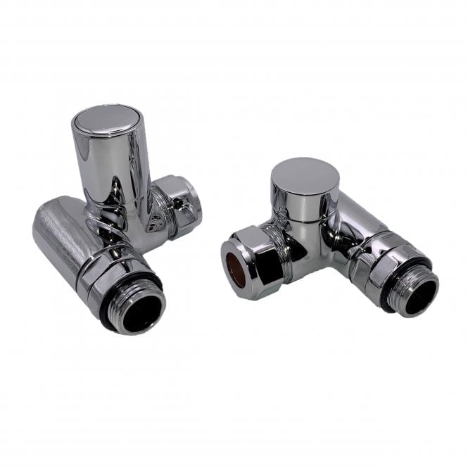 Dual Fuel Corner Radiator Valves 15mm (Pair) – Chrome