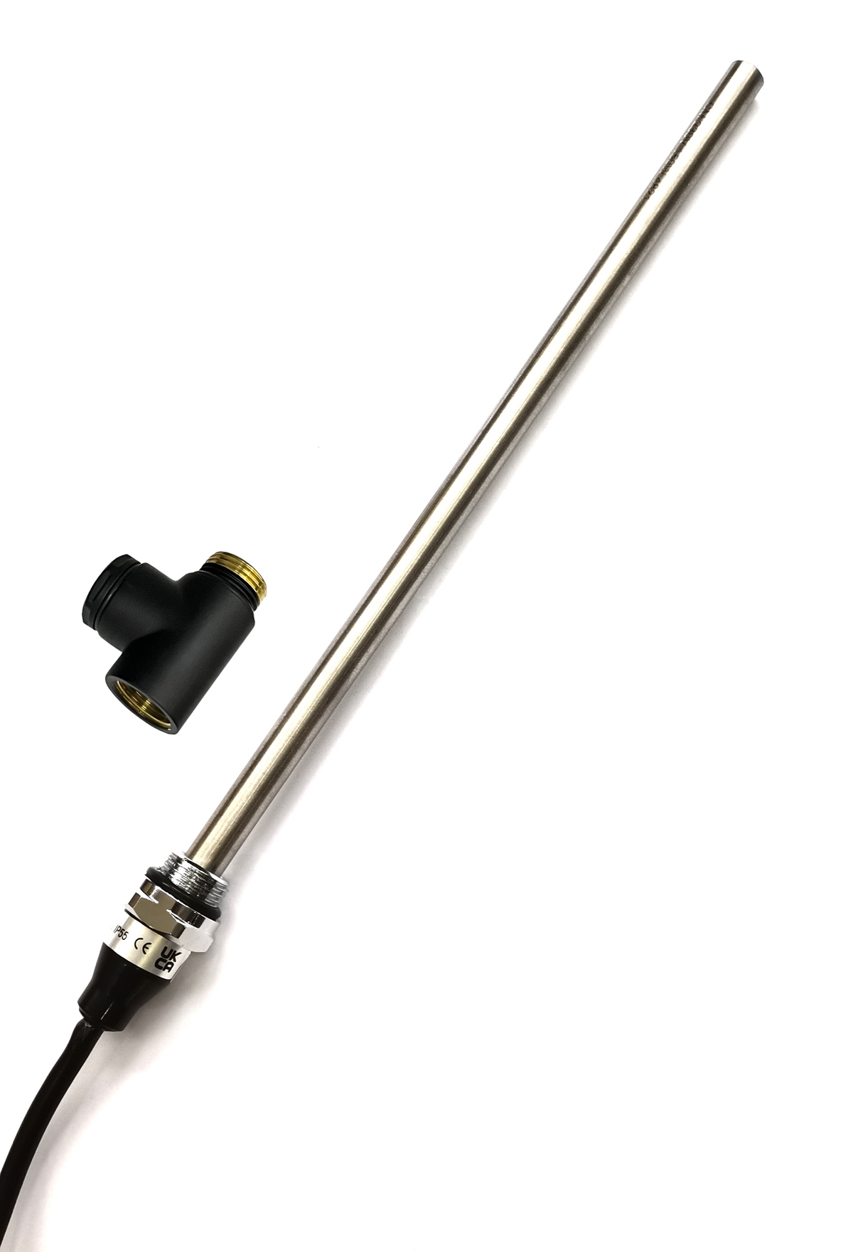 Dual Fuel Heating Element Kit for Towel Rails – Matt Black – Standard (on/off), 150W