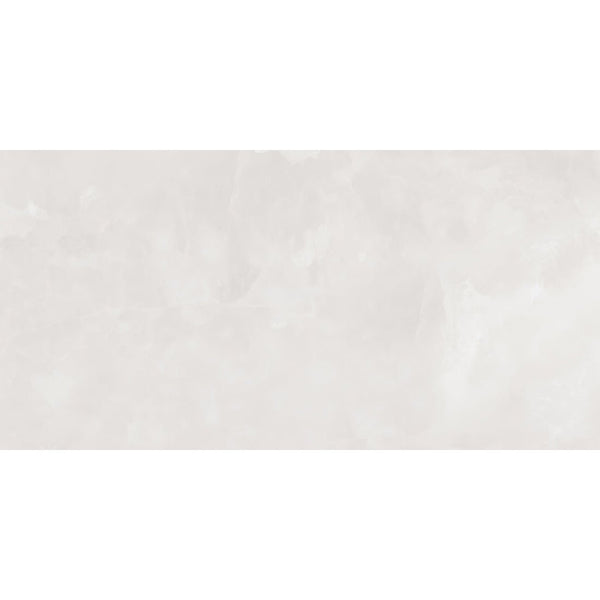 Elegant Onyx Bianco Onyx Effect Polished Porcelain Wall & Floor Tile 30x60cm