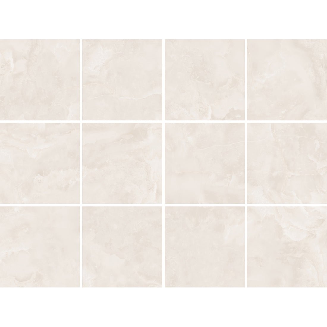 Elegant Onyx Cream Porcelain 60x60cm Matt Wall & Floor Tile - TILES Paradise