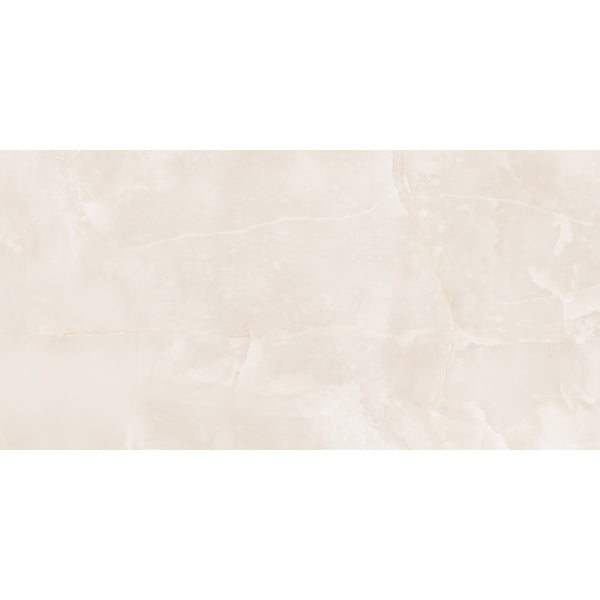 Elegant Onyx Beige Onyx Effect Polished Porcelain Wall & Floor Tile 60x120cm