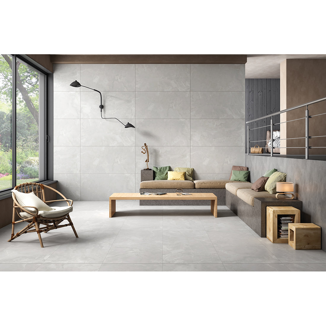 Pallet Deal: 42 Tiles (30 sq.m) Elegant Onyx Bianco Porcelain 60x120cm Polished Wall & Floor Tile