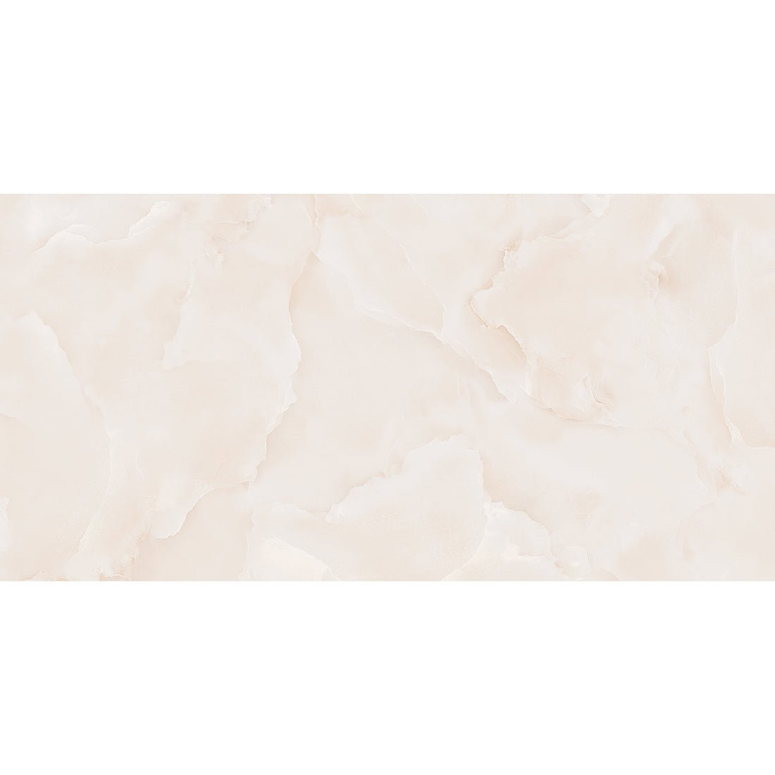 Emola Cream Onyx Effect Polished Porcelain 60x120cm Wall & Floor Tile - TILES Paradise