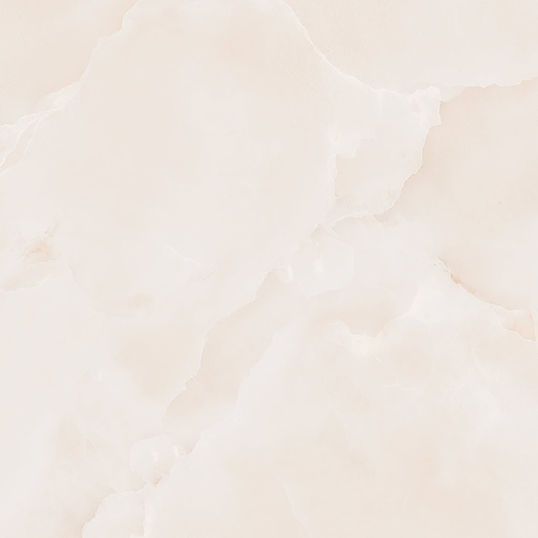 Emola Cream Onyx Effect Polished Porcelain 60x60cm Wall & Floor Tile - TILES Paradise