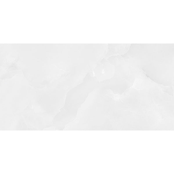 Emola Grey Onyx Effect Polished Porcelain 30x60cm Wall & Floor Tile - TILES Paradise
